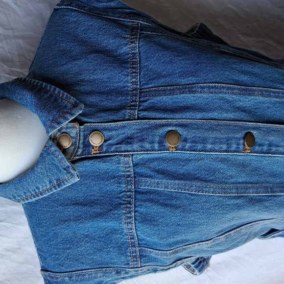 Women's Blue Denim Belted Midi Western Dress Size 8 Blue - Picture 2 of 16